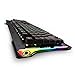 Gaming Keyboard,Powpro PP-BK668 Optical Axis Mechanical Gaming Keyboard Waterproof RGB LED Anti-ghosting Backlight 104 Key