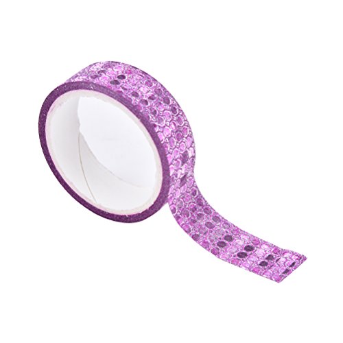Yexpress Glitter Washi Masking Tape Set of 30 Rolls - Decorative Craft Tape Great for Arts, DIY and Scrapbook, Gift Wrapping, Masking Paper Decoration Tape - Thumbnail 3