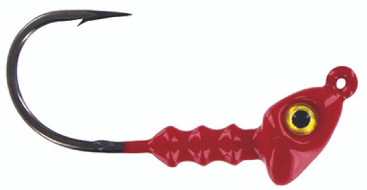 View 1 of Big Bite Baits 3/8 OZ D JIG GAMA Hook/RED (4 Pack)
