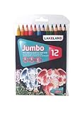 Derwent Lakeland Jumbo Coloring Pencils, 5.4mm Core, Pack, 12 Count (33326)