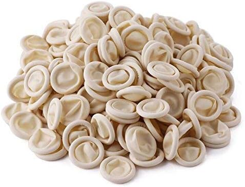 FAMILIFE 400 PCS Disposable Latex Finger Cots Anti-static Rubber Fingertips Protective Finger Cots for Microblading Tattoo Electronic Repair Painting Jewelry Cleaning Crafting
