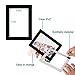 HAMRAY Non-Magnetic Self-Adhesive Picture Frames Refrigerator Hold Photo Flyer - Adhesive Free - Home Office Fridge Wall Door Bathroom Cabinet Reusable Durable Clear - Black Border - 4x6 Inch 10 Pack