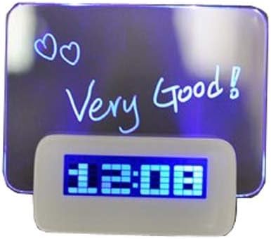 New Luminous Message Board Digital Alarm Clock With 4 Port Usb Hub Lcd Calender + Pen