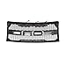 Front Grille Fits For 2009-2014 Ford F-150 F150 Grille Matte Black Raptor Style Grille Conversion Grill with Letters F,R and Evil eyes Style Detachable Cover