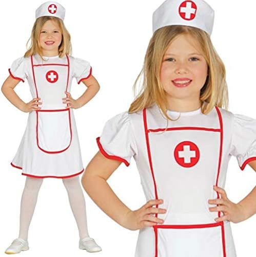Kids Girls Nurse Doctor Hospital Medical Uniform Fancy Dress Outfit Costume