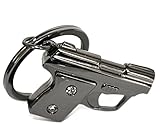Metalmorphose Keychain Gangsta Gun, Black