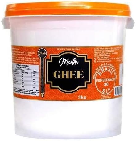 Manteiga Ghee Clarificada 3Kg Madhu Bakery por madhu