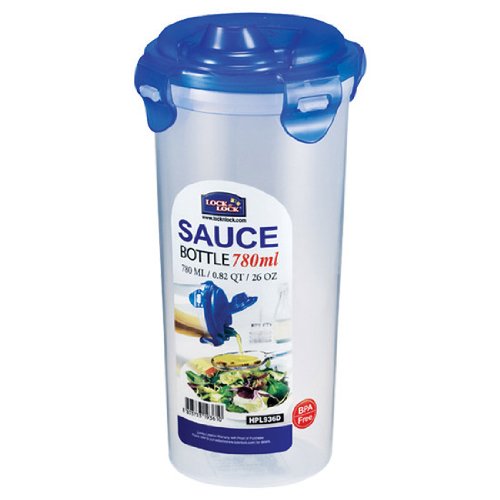 Lock&Lock 26-Fluid Ounce Round Sauce Container, Tall, 3.2-Cup