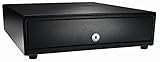 APG VB320-BL1616 Standard-Duty Cash Drawer, Vasario Series, Multipro 24V, Fixed 5" x 5" Till, 16" x 16" Size, Black