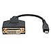 Tripp Lite 6-Inch Micro-HDMI (Type D) to DVI-D Cable Adapter (M/F), 6-in. (P132-06N-MICRO) 6