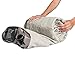Ivation Premium Comfort Inflatable Air Mattress (Queen) Blow Up Air Bed w/28 Dual Coils - FirmaCoil Technology, Raised 20” Height w Built-in Electric Pump for Guest Travel Camping (Brown/Beige)