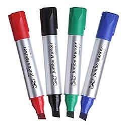 Mr. Pen- Jumbo Permanent Markers, 4 Pack, Assorted