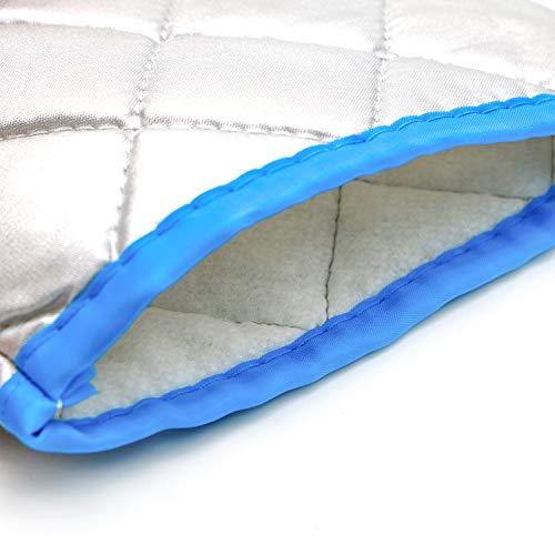 HUELE 1 Pair Silver Garment Steamer Ironing Gloves Mitt Anti Steam Gloves Long Lasting Waterproof Heat Resistant Protective Ironing Glove for Garment Steamer Clothes Steamer
