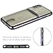 iPhone X Case, Lontect Slim Thin Clear Luxury TPU Black Bumper Case Cover with Card Holder Slot for Apple iPhone X
