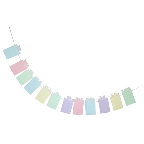 Street27 Baby Colors 12 Months Paper Hanging Photo Frame Banner