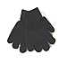 FoMann Kids Magic Gloves Children Knit Gloves Wholesale 12 Pairs(7 to 16 years) (Black_)