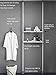 ALLZONE Bathroom Organizer, Over The Toilet Storage Rack, Over The Washer Shelf for Laundry Room (White/Grey, 4-Tier)