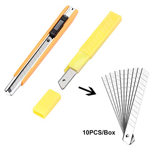 ESUMIC9PCS Window Tint Application Tools Set Window Tint Tools for Vehicle Film Including Window Squeegee,Scraper, Utility Knife and Blades
