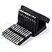 BTSKY 40 Slot Carrying Marker Case Holder -Canvas Zippered Markers Organizer for Primascolor Marker and Copic Sketch Marker (Black)