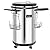 60 Can Single Zone Refrigerated Party Cooler in Stainless Steel