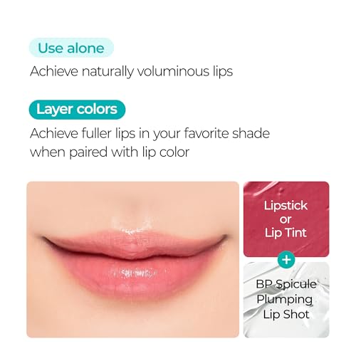 Dr.Melaxin BP Spicule Plumping LIP Shot Maxi (4ml) – Instant Volumizing Gloss for Fuller-Looking Lips, High Shine, Hydration & Plumping Effect, K-Beauty