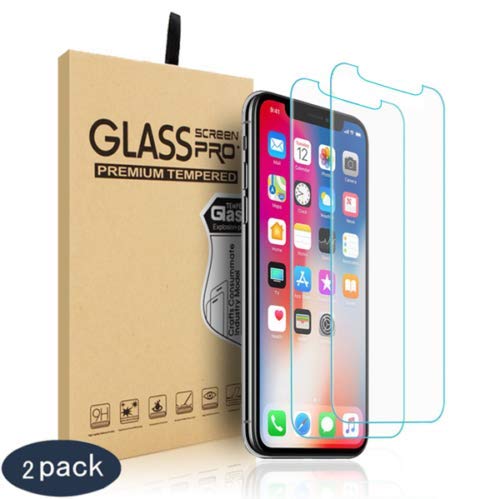 CSL-TECH 2-Pack Tempered Glass Film Scratch-Resistant Anti-Shatter Screen Protectors for Apple iPhone XR and iPhone 11 (6.1 inch)