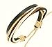 Mens Black Leather Strap Coloured Cords Leather Bracelet / Leather Wristband / Surf Bracelet