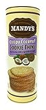 Mandy's Cookie Thins 3-Flavor Variety: One 4.6 oz Canister Each of Zesty Lemon, Dark Chocolate & Toasted Coconut Cookie Thins