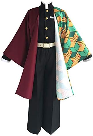CLLMKL Demon Slayer Kimetsu no Yaiba Giyuu Tomioka Cosplay Men's Kimono Uniform Outfit