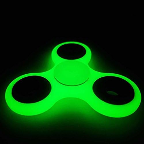 Fidget Family Fidget Spinner - Tri-Spinner Fidget Toy for Anxiety and ADHD - Premium Quality EDC Focus Toy for Kids &amp; Adults - Best Stress Reducer, Boredom and Relaxation Hand Spinner Toy (Green)