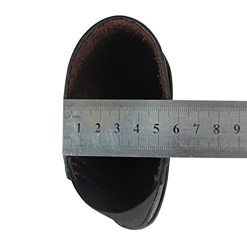 TOURBON Hunting Vintage Genuine Leather Shotgun Stock Adjustable Recoil Pad (Large Size