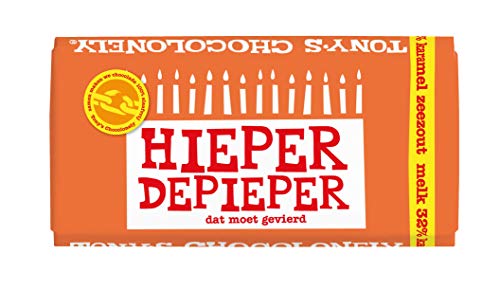 Tony's Chocolonely - Verjaardag Bundel - Chocoladereep Melk Karamel Zeezout "Hieper de pieper" + Proeverijtje - 468 gram - Fairtrade Chocolade - Afbeelding 3