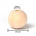 R.FLOWER Natural Wood Beads Round Ball Wooden Loose Beads Unfinished Wood Spacer Beads for Craft-making 50pcs (25mm)