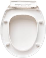 BARGAIN FACTORY White Soft Close Heavy Duty Toilet Seat Adjustable Hinges Oval view 6