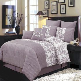 Amazon Com California King Size Bliss Purple Luxury 8 Piece