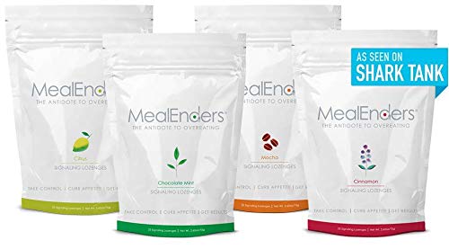 MealEnders Cravings Control Lozenges | Stop Overeating, Curb Cravings and Reduce Snacking | 25-Count Bag (Pack of 4)