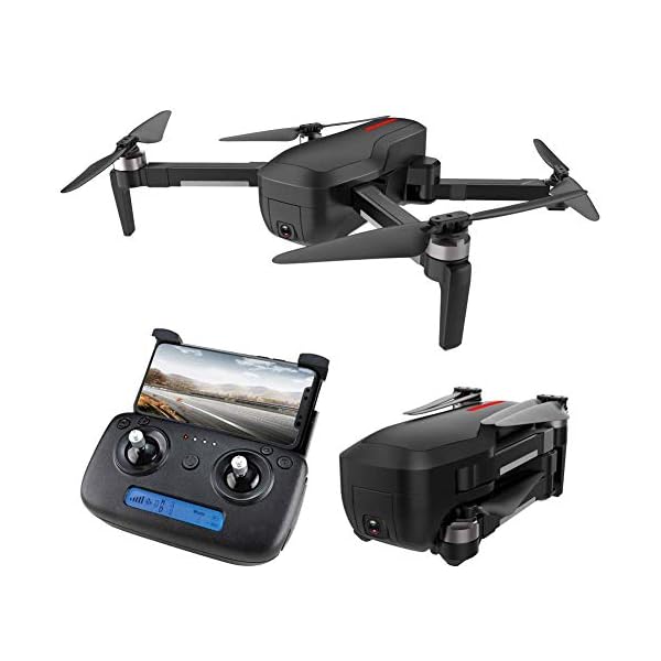 AHangcc GPS Drohne mit Kamera, 4K HD Weitwinkelkamera Drohne 5G WiFi FPV Live Video, GPS Return Home Faltbarer RC…