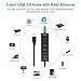UNITEK 3-Port USB 3.0 HUB Ethernet RJ45 10/100/1000 Gigabit Network Adapter LAN Converter Compatible Apple MacBook Pro Air, Surface Pro, iMac, Chrome Book Pixel, Linux [Ethernet Port RTL8153 Chipset]