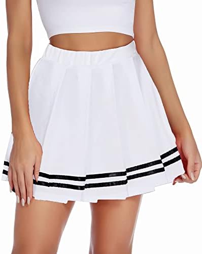 Amazon.com: Danzcue Women's A-Line Cheerleading Uniform Skirts