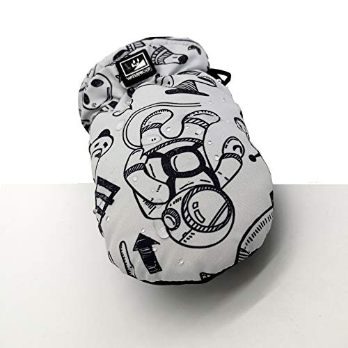 Highcamp Winter Waterproof Ski Snow Mittens for Infants Toddler Kids Boys Girls (Space, 2-3 Years)