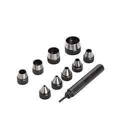 10 PC Interchangable Hollow Hole Punch Set with