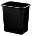 Highmark Wastebasket, 7 Gallons, 14 1/2in.H x 10 1/2in.W x 15 1/4in.D, Gray, WB0187