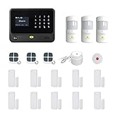 Golden Security Touch screen keypad LCD display WIFI & GSM 2-in-1 with Auto Dial,Motion Detectors and more diy Home Alarm System G90B-B02