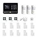 Golden Security Touch screen keypad LCD display WIFI & GSM 2-in-1 with Auto Dial,Motion Detectors and more diy Home Alarm System G90B-B02
