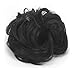 SLLIE Messy Hair Bun Extensions Chignons Hair Hair Scrunchie Scrunchy Updo Hairpiece Natural Blackthumb 1