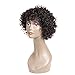 YAMI Kinky Curly Human Hair Wig Short Curly Wig Short Human Hair Wigs for Black Women Brazilian Kinky Curly Wigs With Bangs No LACE Front Natural Color …