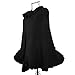 Luxury Women Ruffle Edge Poncho Knitted Shawl Premium Lady Soft Knit Cape