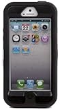 Brand New Iphone 5 5S Body Armor Defender - Comparable to Otterbox Defender + 1pc 3ft Data Cable (Black on Black)