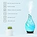 COOSA 100ml Glass Marble Pattern Essential Oils with 4 Time Setting Colorful Light Aroma Diffuser Cool Mist Humidifier for Home and Office (Multicolor-5)