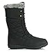 DailyShoes Women's Comfort Round Toe Mid Calf Flat Ankle High Eskimo Winter Fur Snow Boots